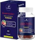 Sleep Ease+ Melatonin Gummies – 6 mg Melatonin for Deep Restful Sleep and Relaxation – Antioxidant Support – Strawberry Flavor – 60 Gummies
