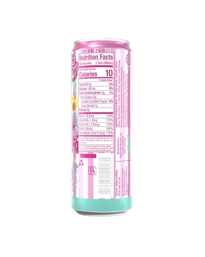 Alani Cotton Candy &amp Blue Slush Energy Drinks Variety (18 Cans) Sugar Free Low Calorie Energy Drinks - Pre Workout Performance Zero Sugar 12 Fl Oz Cans