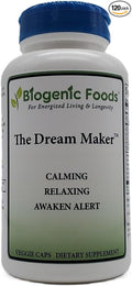 Dream Maker – P.M. Formula for Relaxation Stress Support &amp Restful Sleep Veggie Capsules