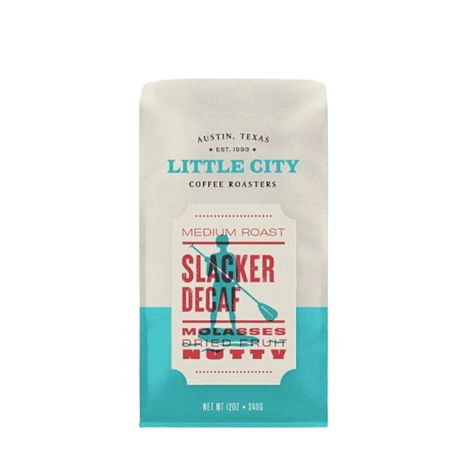 Slacker Decaf - Roasted by Little City Coffee Roasters - Whole Bean Coffee - 5 Pound Bag