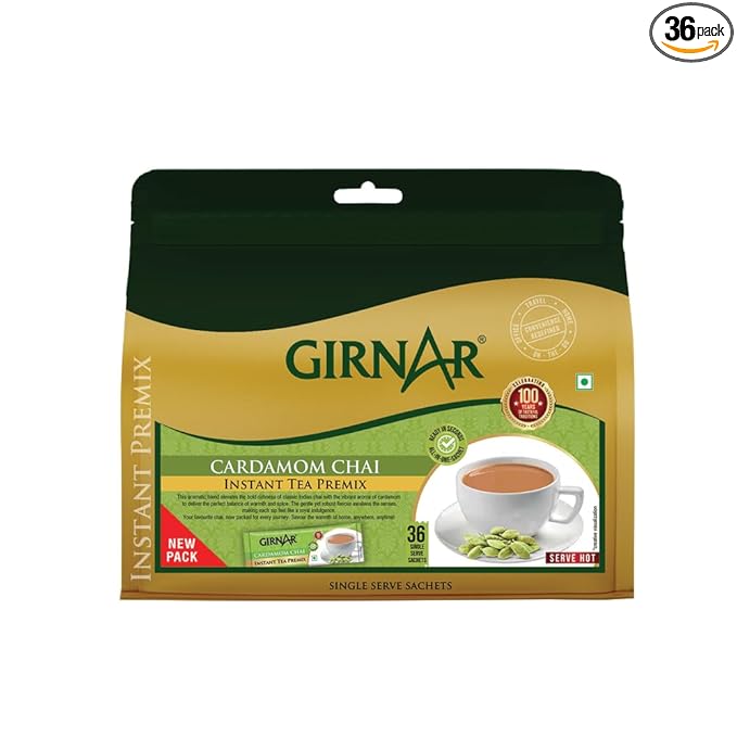 Girnar Instant Tea Premix with Cardamom 36 Sachets