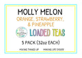 RxNutrition 2go Loaded Energy Tea (5 pack bulk Molly Melon)