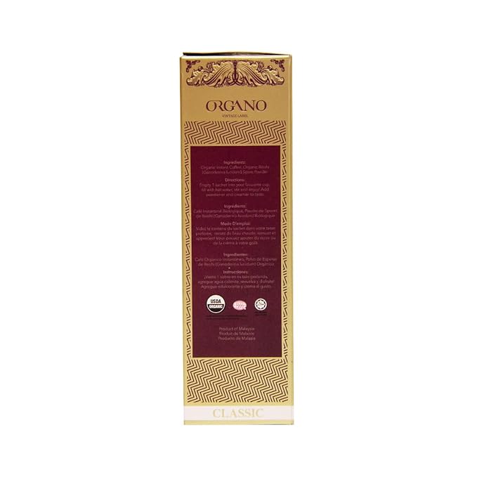 2 Boxes ORGANO King of Coffee 100% Certified Ganoderma Lucidum (50 Sachets)