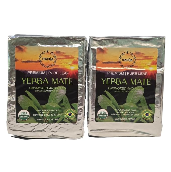 GOYERBAMATE Premium Organic Yerba Mate (Pure Leaf Smoke Free Aged) (2.2 Lbs (1 Kg))