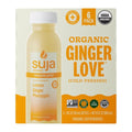 Organic Ginger Love Cold Pressed Lemon Ginger Apple Non-GMO Plant Based and Vegan No Added Sugar Keep Refrigerated USDA Organic 10.5 oz 6-count