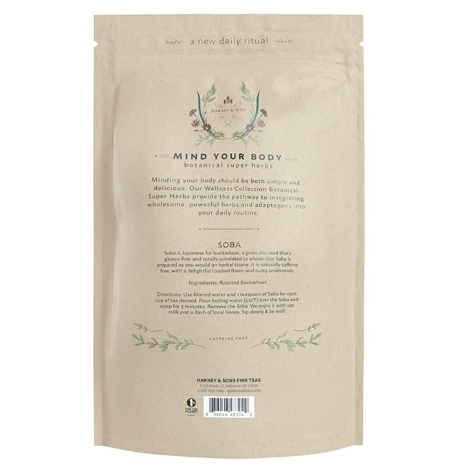 Harney &amp Sons Soba Roasted Buckwheat Wellness Collection Soba - Roasted Buckwheat 10 Ounce