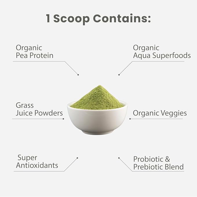 Paradise Herbs ORAC Energy Proteins &amp Greens Powder Antioxidant Power of 24 Servings of Fruits &amp Vegetables in 1 Scoop + 20g Protein Vanilla 14 Servings