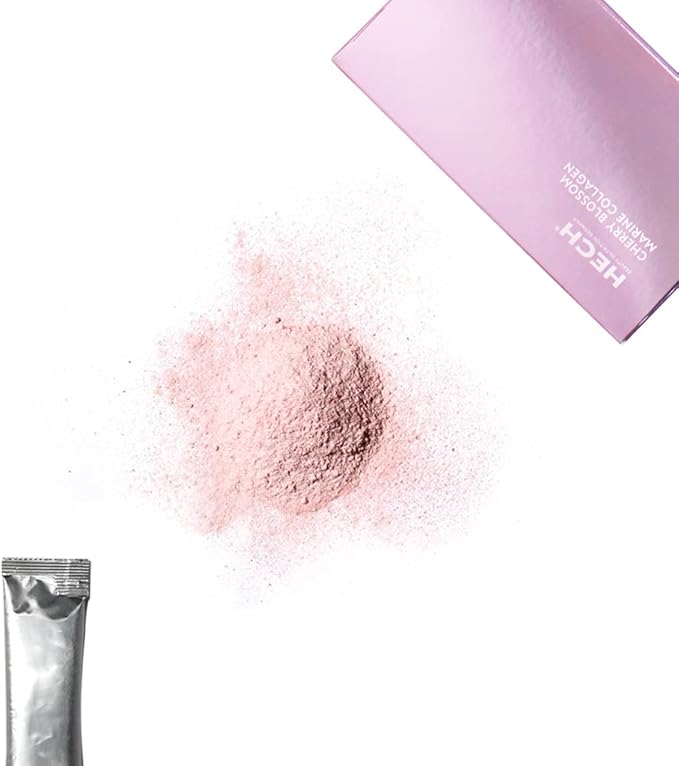 Cherry Blossom Marine Collagen - Drink Sachets for Youthful Glow with 4600 mg of Marine Collagen and an Antioxidant Matrix with Natural Plant Extracts