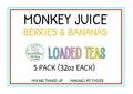 RxNutrition 2go Loaded Energy Tea (5 pack bulk Monkey Juice)