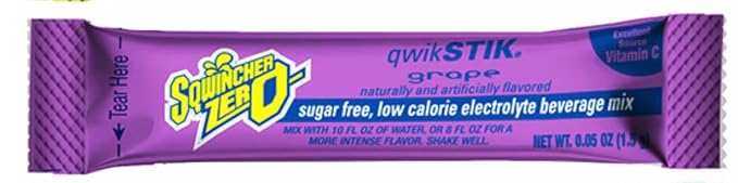 Sqwiincher Zero Sugar - 6 Flavors Pack - Qwik Stik - Sugar-Free Electrolyte Powdered Beverage Mix (300 Pack)