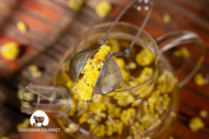Immortelle (Helichrysum Pallasii) 7 OZ (200g) Dried Flowers with Stems Loose Herbal Tea | Wild-Harvested from the Mountains of Armenia | All-natural