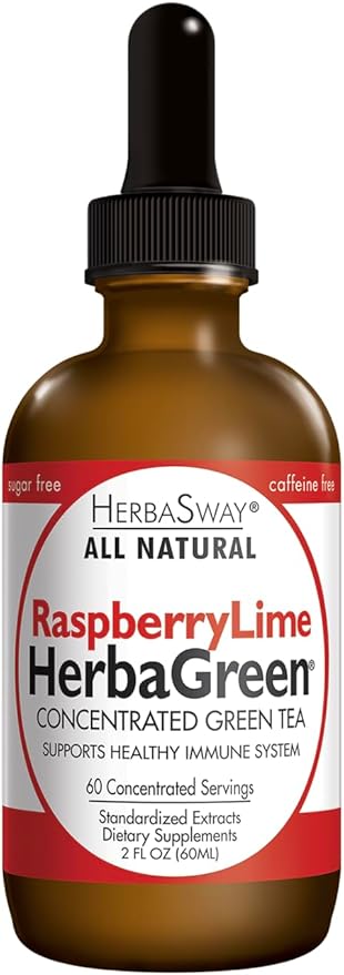 Herbasway Herbagreen Tea Raspberry Lime 2 Ounce