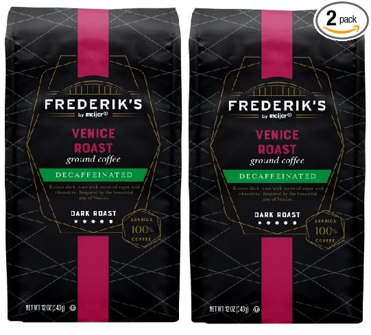 Decaffeinated Dark Roast Venice Roast Ground Coffee 12 oz