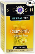 Stash Premium Chamomile Herbal Tea Tea Bags 20-Count Boxes (Pack of 6) ( Value Bulk Multi-pack)
