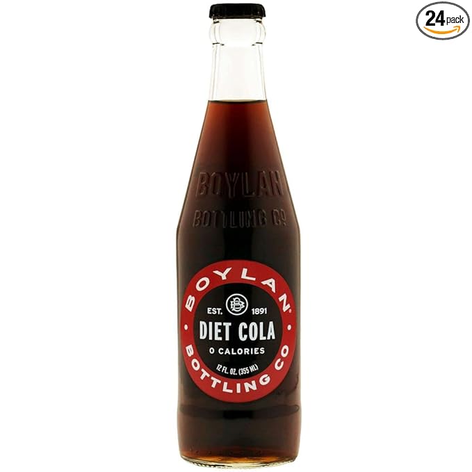 Boylan Bottling Diet Cola Soda 12 Fluid Ounce - 24 per case.