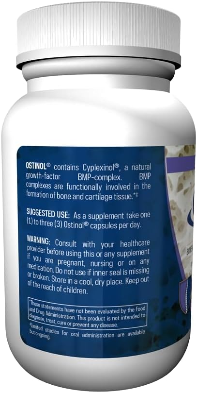 Ostinol Standard 350mg - Bone &amp Joint Supplement | Stem Cell Activation Certified | Bio Active Protein Complex for Moderate Bone Loss &amp Moderate Joint Dysfunction - 30 Capsules