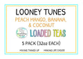 RxNutrition 2go Loaded Energy Tea (5 pack bulk Looney Tunes)