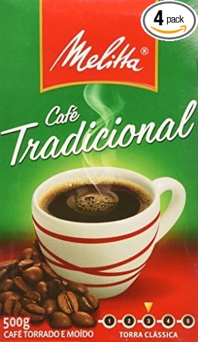 Melitta Medium Roast Traditional Ground Coffee - 17.6 oz (PACK OF 4) | Manual Brewing