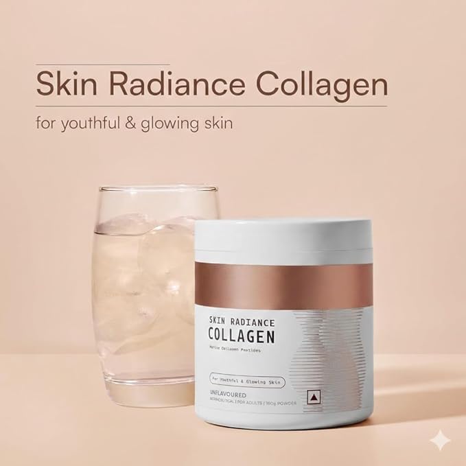 Skin Radiance Marine Collagen Supplement (Unflavoured 150g) | with Vitamin C E Sodium Hyaluronate | for Healthy Skin Hair &amp Nail