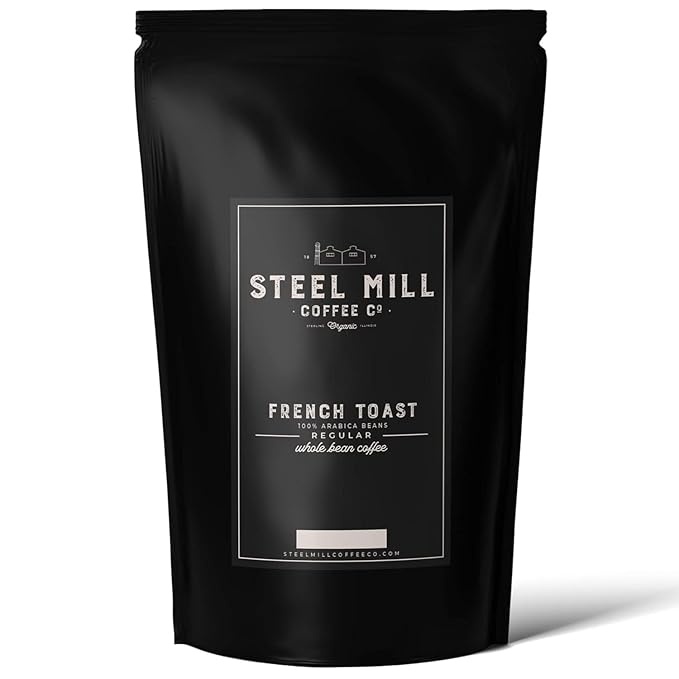 Steel Mill Coffee Co. French Toast Flavored Coffee | 2 LB/Whole Bean/Regular | Grown in Colombia