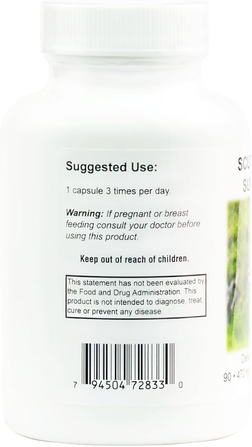 Supreme Nutrition Scutellaria Supreme 90 Pure Chinese Skullcap Root Vegetarian Capsules (Pack of 2)