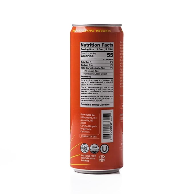 Sarilla Nonalcoholic Spiced Apple Spritzer Like Cider but Lighter with Real Brewed Tea Low Calorie No Added Sugar 12-Pack