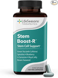LifeSeasons Stem Boost-R - Stem Cell Support - Repairs Damaged Tissue - Vitamin Supplement with Antioxidants - Royal Jelly Spirulina Blueberry Brown Seaweed &amp L-Carnosine - 120 Capsules (Pack o