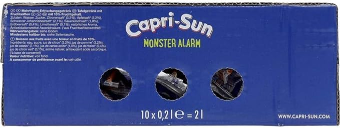 MONSTER ALARM 10x200ml – Multivitamin Juice – No Artificial Colors or Preservatives – Easy Opening – Fun Fairy Edition 20cl (Pack of 10)