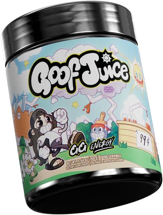 Gamer Supps GG Energy - Goof Juice by MoistCr1TiKaL (100 Servings) - Keto Friendly Gaming Energy and Nootropic Blend Sugar Free + Organic Caffeine + Vitamins + Immune Support Powder Drink