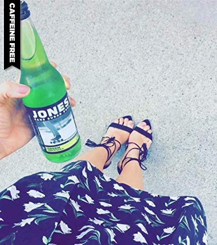 Jones Soda 12 ounce Glass Bottles (Green Apple 6 Bottles)