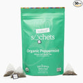 Two Leaves and a Bud Organic Peppermint - 50 Naked Tea Sachets Naturally Caffeine Free Whole Leaf Herbal Tea in Eco-Friendly Unwrapped Compostable Sachets Resealable Bag 50 Count (Pack of 1)