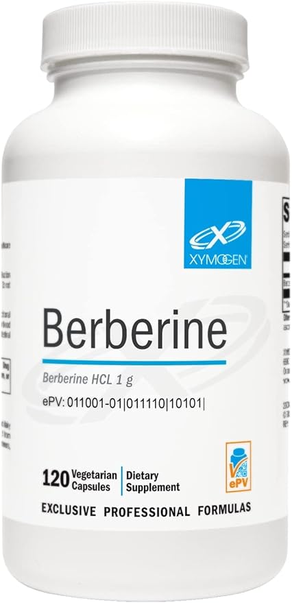 XYMOGEN Berberine - Plant-Based Berberine HCl Supplement for Cellular Metabolic &amp Immune Support* - Non-GMO Gluten-Free Vegan - 120 Capsules