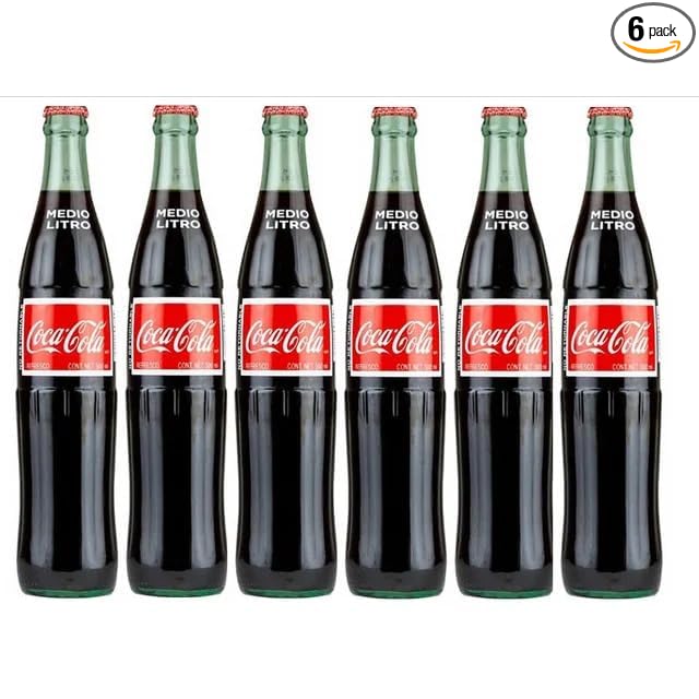 Mexican Coke 16.9oz Glass Bottle - 6pk