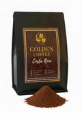 Golden Coffee Costa Rica Pea Berry100% Arabica Coffee with Caramel Cinnamon and Citrus Notes Harvested in Blue Zone Nicoya Costa Rica 12oz (Ground) (Pea Berry)