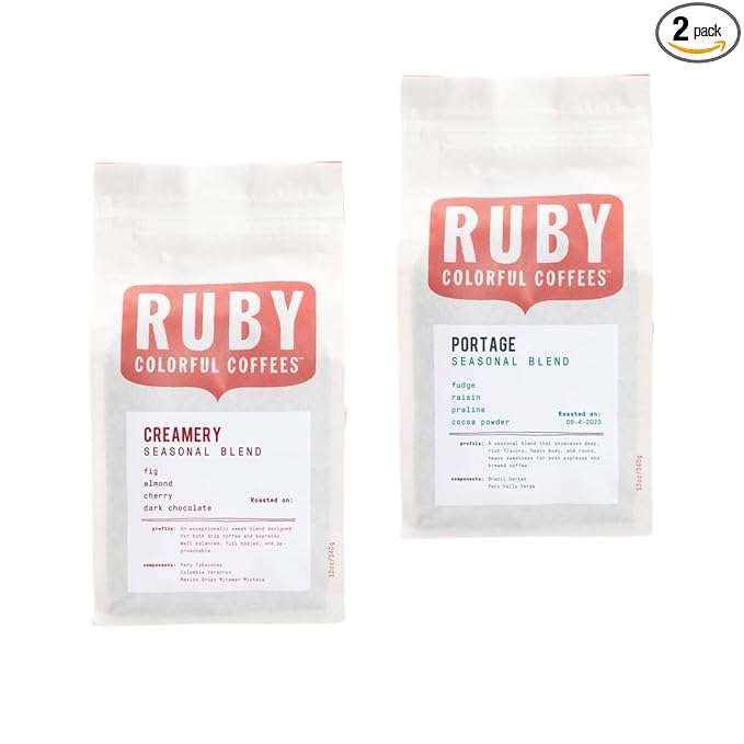 Bean Box Coffee Sampler - Medium Roast 2-Pack Whole Bean Gourmet Coffee