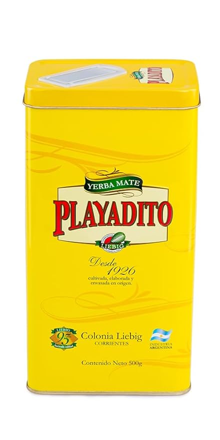 Playadito Yerba Mate - 500 Gr - with a Dispensing Tin