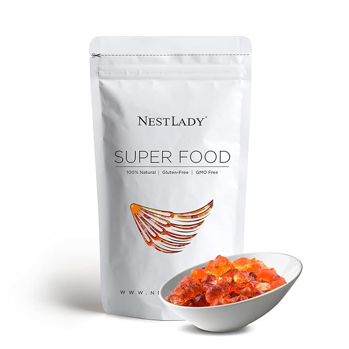 NESTLADY Natural Wild Peach Gum Edible Peach Blossom Tears Tao Jiao Peach resin food additives free 454g / 16oz…