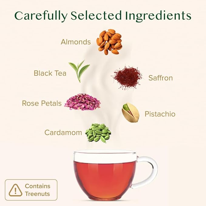 VAHDAM Blooming Rose Black Tea - Premium Black Tea with Rose Petals (3.5oz) DELICIOUS &amp AROMATIC Black Tea Loose Leaf with Fragrant Rose Petals | Vacuum Sealed Pack