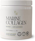 Renew Marine Collagen Powder + Biotin &amp Hyaluronic Acid for Better Hair Skin &amp Nails Unflavored - 20 Scoops 8oz