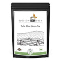 Blossom &amp Brew Tulsi Bliss Green Tea (2.46oz) Loose Leaf Premium Herbal Green Tea Green Loose Leaf with Tulsi/Basil Leaves Natural Ingredients Brew Hot or Iced