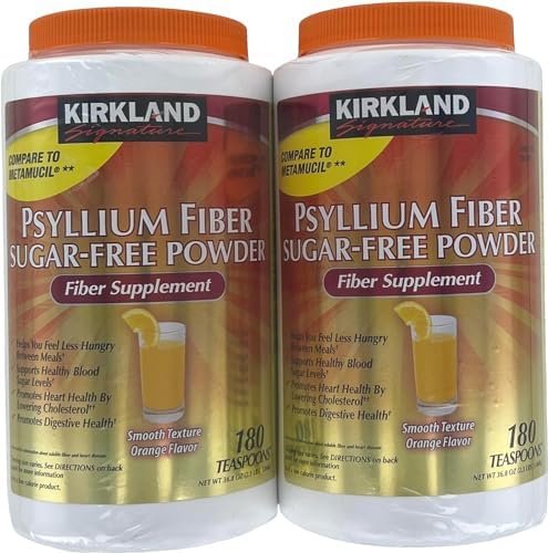 Kirkland Signature Sugar-Free Psyllium Fiber Supplement Powder 360 DosesQ