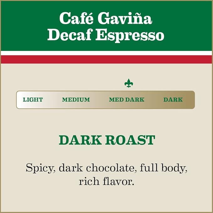 Café Gaviña Decaf Espresso Roast Extra Fine Ground 100% Arabica Dark Roast 3 x 10 oz Cans