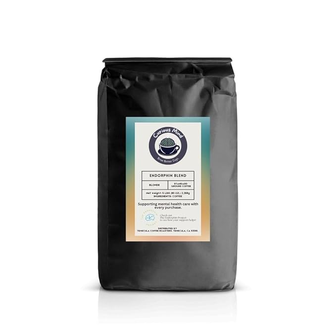 Curious Mind Coffee Ground Gourmet Coffee (1 lb Dark Humor)