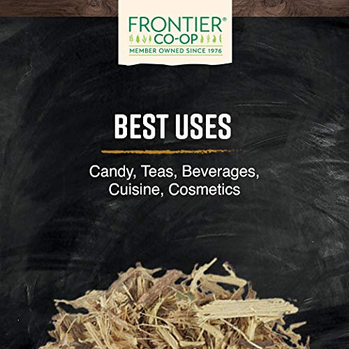 Frontier Co-op Licorice Root Cut and Sifted Certified Organic Kosher | 1 lb. Bulk Bag | Glycyrrhiza species