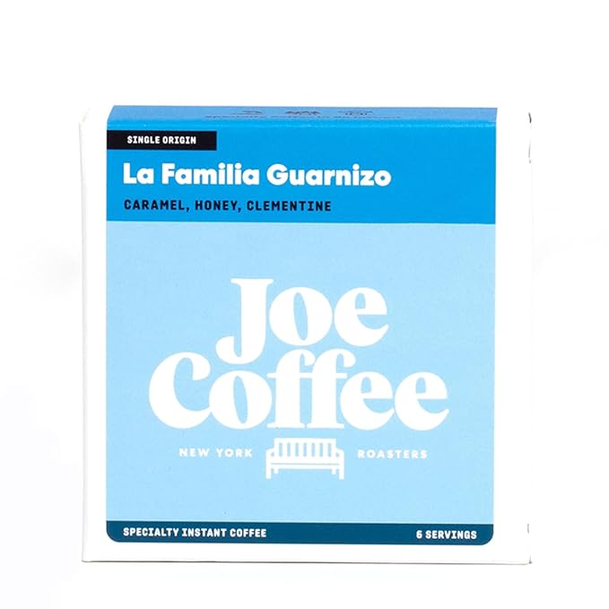 Joe Coffee Company - La Familia Guarnizo Specialty Instant Coffee Packets (6 Sachets) | NYC Roaster Kosher Climate-Friendly