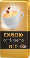 Eduscho Caffe Crema - Roasted Whole Coffee Beans - 1kg yellow black