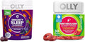OLLY Immunity Sleep Gummy 60 Count &amp Metabolism Gummy Rings 30 Count Bundle