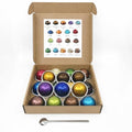 Variety Discovery Sampler 18 Capsules BULK Pack with Spoon / 18 Flavors Exploration Kit/Espresso &amp Lungo Coffee Mix Capsules Pod (18 Variety Pack)