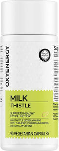 OxyEnergy Silymarin Milk Thistle 300mg Extract with Vitamin C Inositol &amp Pueraria Liver Detox &amp Repair Support Antioxidant Support 90 Vegetarian Capsules