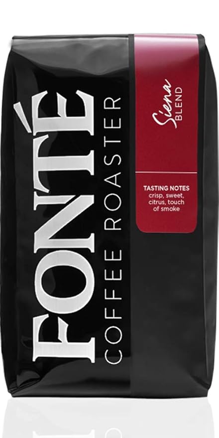 Fonte Coffee Roaster - Whole Bean Coffee - Medium-Dark Fresh Roast - Roasted in Seattle - Single Origin - Caramel Citrus Dry Finish - 12 oz - Siena